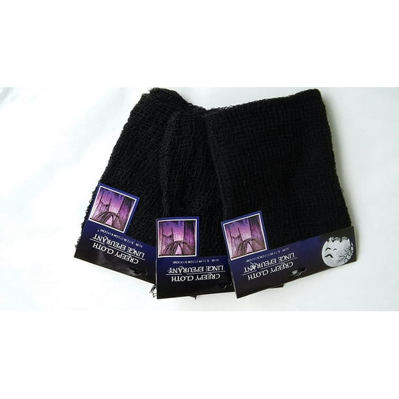 Haunted House Creepy Cloth - 3PK - (black)