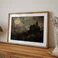 thumbnail image 1 of Haunted House Landscape Canvas Poster Spooky Halloween Print Wall Art Painting For Halloween Dorm Room Living Room Home Decor Unframed, 1 of 8