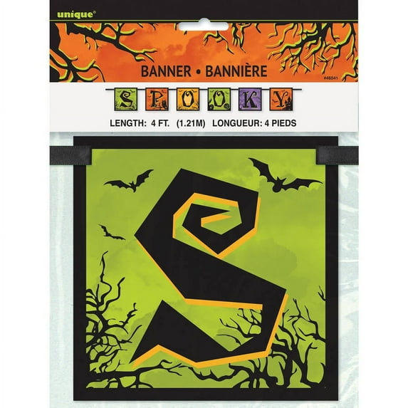 Haunted House Spooky Halloween Pennant Banner