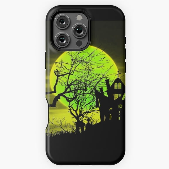 Haunted House Spooky Horror Art Phone Case for iPhone 16 15 14 13 12 11 Pro Max M5901658