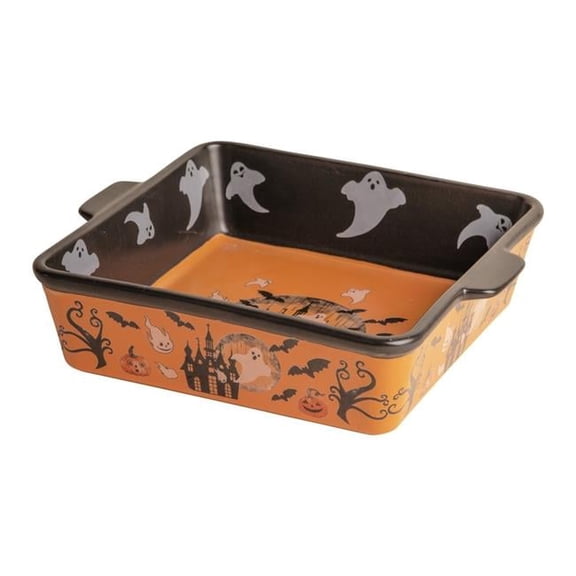 Haunted House Square Baker - Multicolor - 2.38 qt - Spooky Design