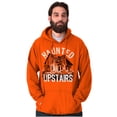 thumbnail image 1 of Haunted House Upstairs Halloween Unisex Plus Fleece Graphic Hoodie Brisco Brands 2X, 1 of 5