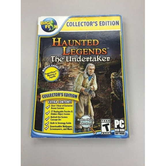 Haunted Legends THE UNDERTAKER COLLECTOR'S EDITION Hidden Object BONUS Game