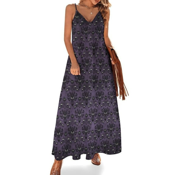 Haunted Mansion Contrast Sleeveless Dress Summer Dress Women Clothing 2025 New Arrivals Dress