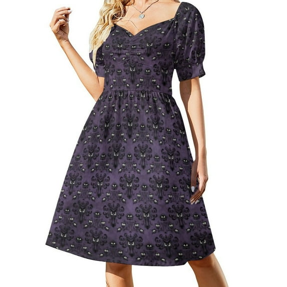Haunted Mansion Contrast Summer Women's Dress 2025 Elegant Dresses Plus Sizes