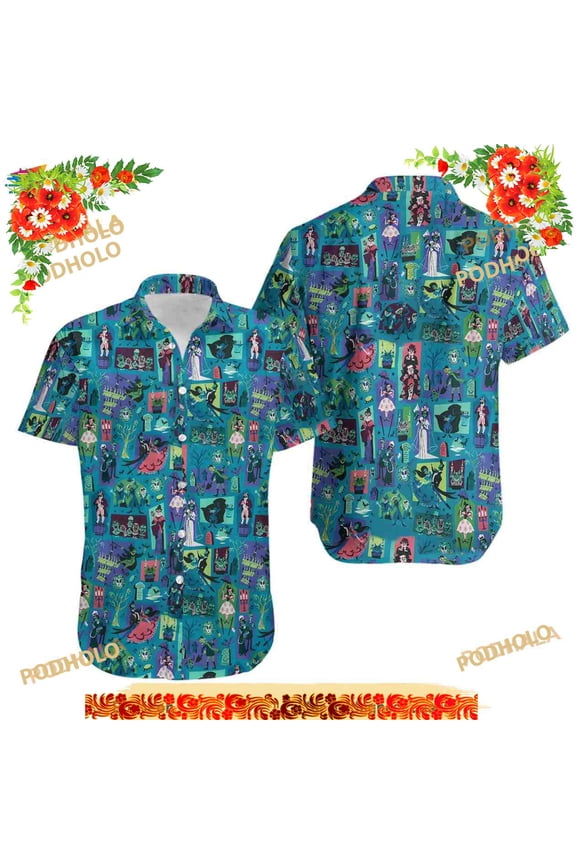 Haunted Mansion Disney Hawaiian Shirt, Disney Stretching Room Shirt