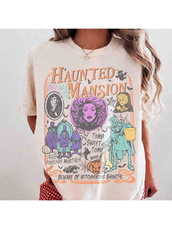 Haunted Mansion Halloween Shirt | Gothic Graphic Tee | Retro Haunted House Shirt | Spooky Ghost Halloween Tee | Fall Gift