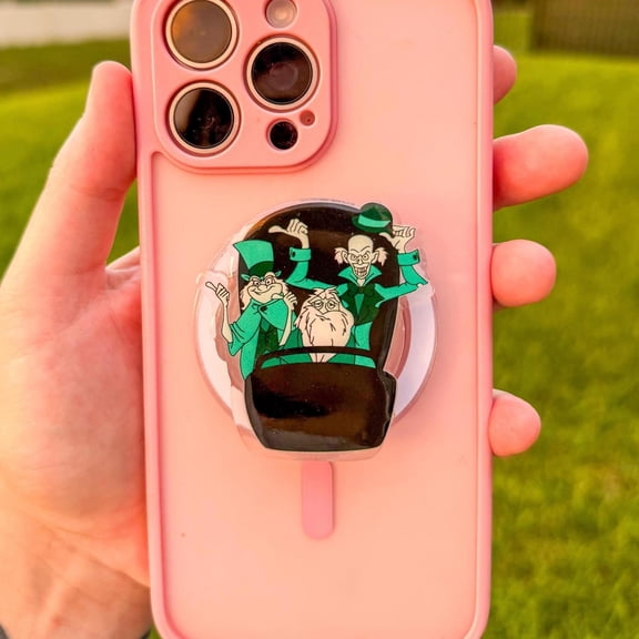 Haunted Mansion Inspired Ghosts Phone Grip | Hitchhiking Ghosts Grip | Spooky Disney Inspired Phone Accessory | Spooky Phone Grip