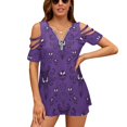 thumbnail image 1 of Haunted Mansion Lotus Leaf Neck T-Shirt Long Sleeve Women'S T Shirt Elegant Fashion Tops & Tees, 1 of 7