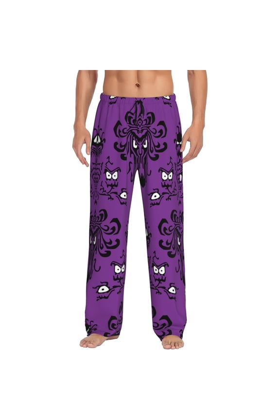 Haunted Mansion Men'S Pajama Pants Soft Sleep Lounge Pants Pjs Bottoms With Pockets Medium