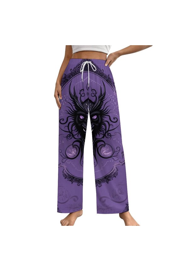Haunted Mansion Pajamas Leisure Trousers Soft Warm Sleepwear Bottoms Loose Retro Nightwear
