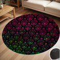 thumbnail image 1 of Haunted Mansion Pink And Green Round Carpet Living Room Bedroom Home Decoration Coffee Table Mat Lounge Rug Chair Mats, 1 of 5
