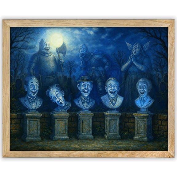 Haunted Mansion Singing Busts Wall Art, Gothic Wall Art Decor