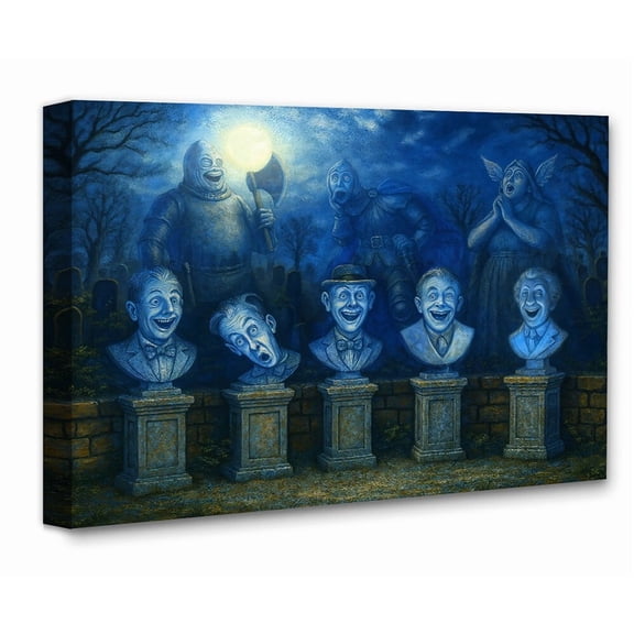 Haunted Mansion Singing Busts Wall Art Print, Gothic Halloween Decor