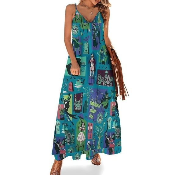 Haunted Mansion Sleeveless Dress Summer Dress Women Clothing 2025 New Arrivals Dress