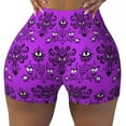 thumbnail image 1 of Haunted Mansion Workout Shorts For Women Scrunch Butt Lifting Yoga Gym Seamless Booty Biker Shorts Large, 1 of 9