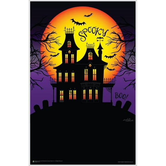 Haunted Mansion by Elizabeth Caldwell Mini Poster 11.5" x 17.5" - Laminated