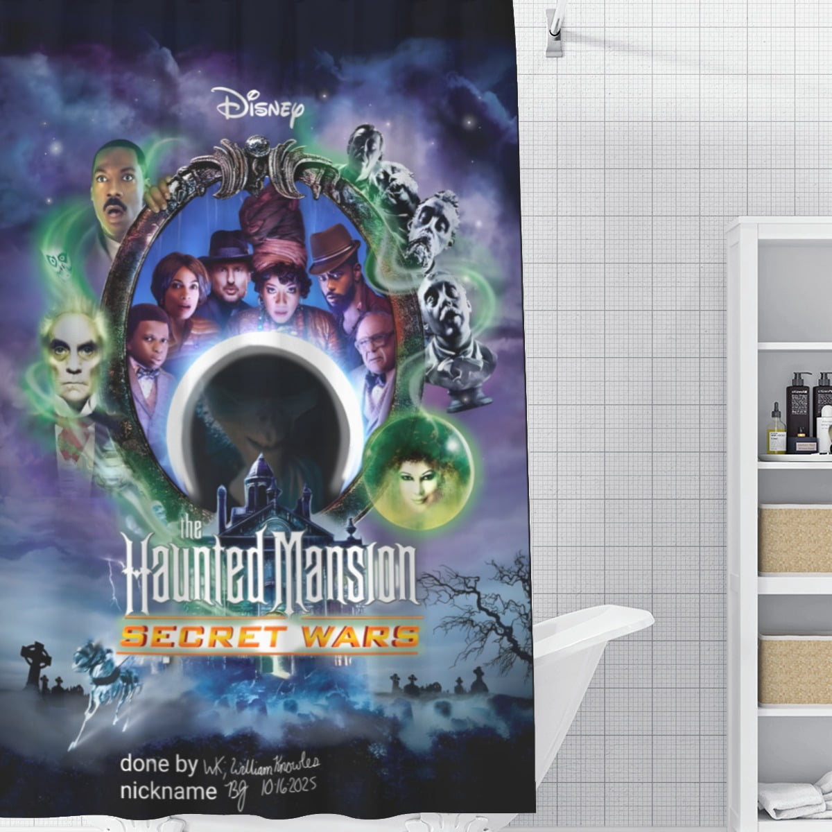 Haunted Mansion Shower Curtain