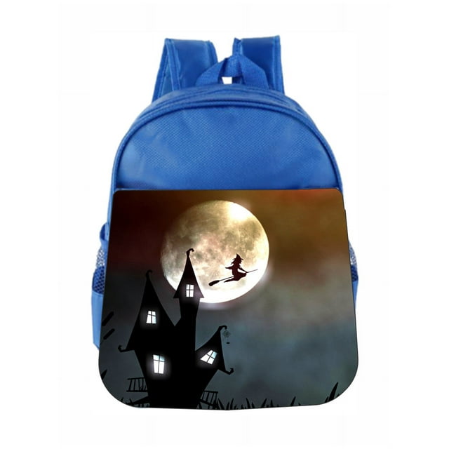 Haunted Scene Witch Kids Backpack Toddler