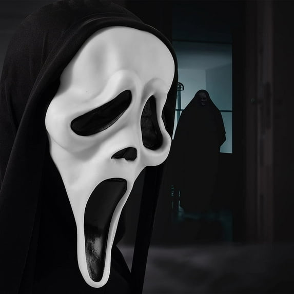 Haunted Skull Mask for Halloween – Creepy Ghost Head Look for Parties & Events