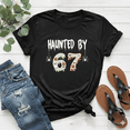 thumbnail image 1 of Haunted by 67 Halloween Meme Six Seven Ghost Unisex T-Shirt, up to Size 5XL, 1 of 2