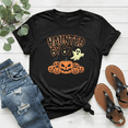 thumbnail image 1 of Haunted by 67 Halloween Pumpkins Ghost Funny Unisex T-Shirt, up to Size 5XL, 1 of 2