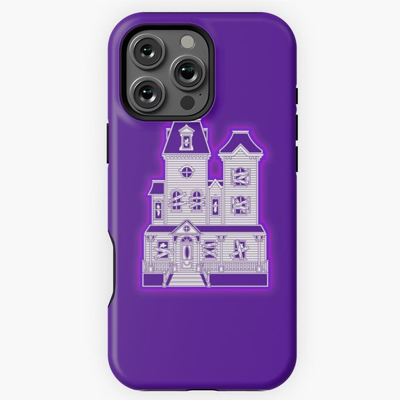 Haunted house purple spooky art Phone Case for iPhone 16 15 14 13 12 11 Pro Max M5902665