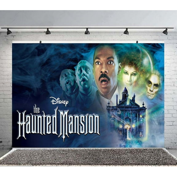 Haunted of Mansion Backdrop Banner Party Supplies Poster Movie Theme Background for Photography Kids Birthday Decorations