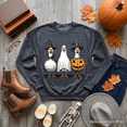 thumbnail image 1 of Haunting Honkers Goose Sweatshirt, Funny Halloween Costumes Sweater, 1 of 11