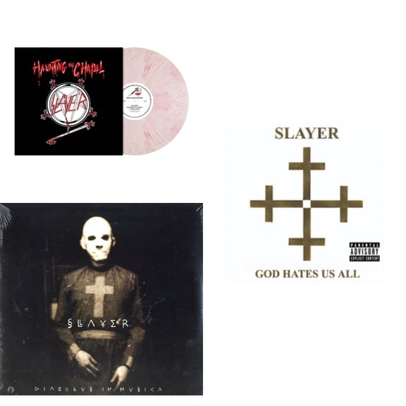 Haunting The Chapel (Red & White Marbled LP Vinyl) & Diabolus In Musica & God Hates Us All