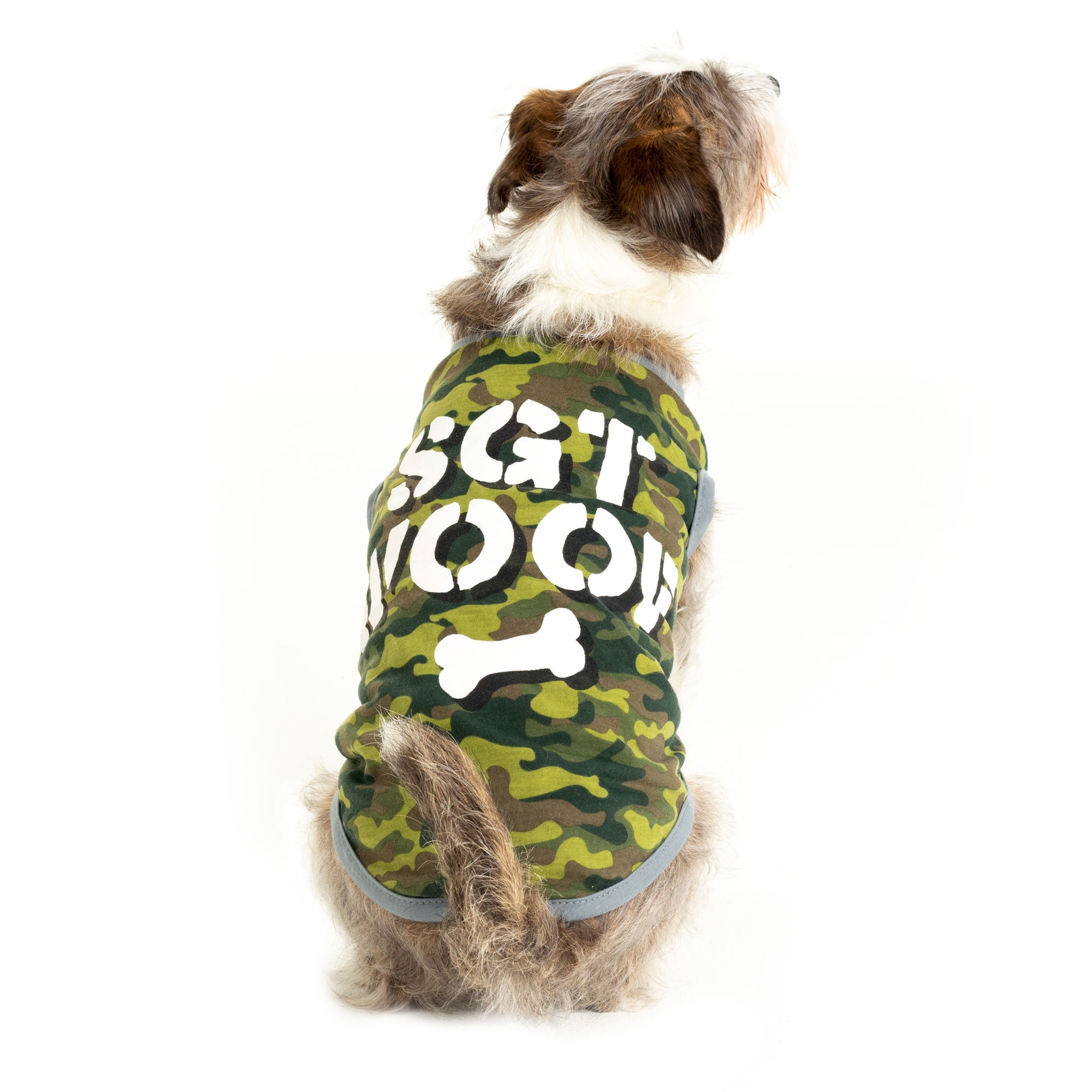Camo dog cheap shirt