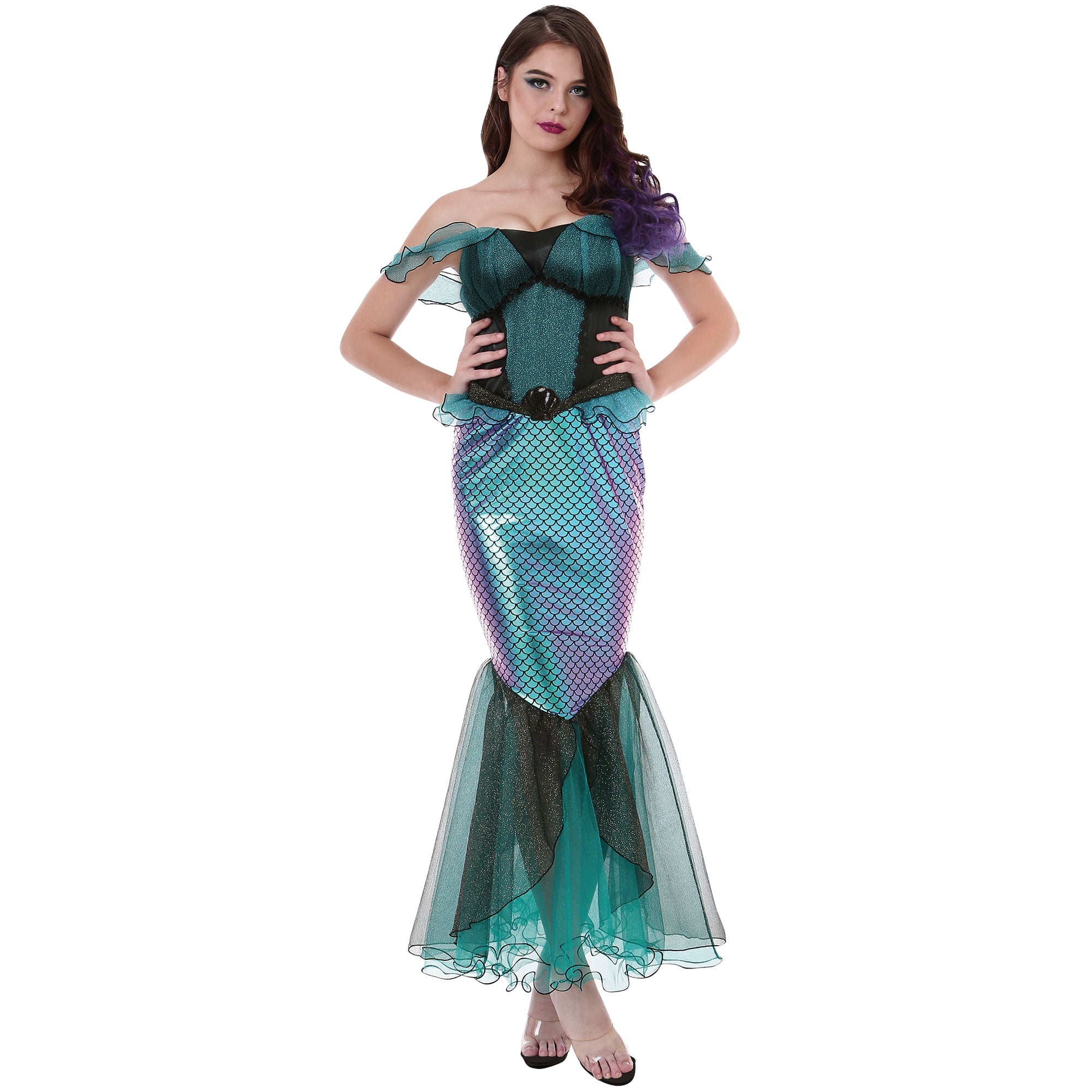 Leg Avenue Women's Mermaid Shell Bra top Costume Accessories, Green, Medium  10-12 : Leg Avenue: : Health & Personal Care