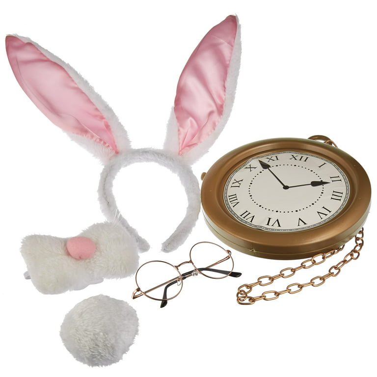 https://i5.walmartimages.com/seo/Hauntlook-Wonderland-Rabbit-Accessory-Kit-Cute-Bunny-Ears-Headpiece-Fuzzy-Nose-Pin-On-Tail-Pocket-Watch-Glasses-Unisex-Women-Girls-All-Ages-Classic-B_4ad4c7a2-10f9-4feb-aaee-fec7a5464e8d.90cea18fe679822f70e301fff7f597e2.jpeg?odnHeight=768&odnWidth=768&odnBg=FFFFFF