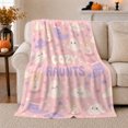 thumbnail image 1 of Haunts Halloween Cute Ghost Moon Pattern Whimsical families, Festive Halloween Scene, Warm Flannel Blanket for Living Room and Family Room, Art Lovers Halloween Gift, Festive Home Decor, 1 of 9