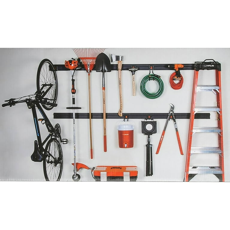 HAUS 59Piece QuickRelease Snap Rail Garage Organization, 49 OFF