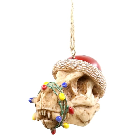 Haus Christmas Shoppe T-Rex with Santa Hat Christmas Tree Ornament | 3.0” Fun & Festive Dinosaur-Themed Holiday Tree Decoration