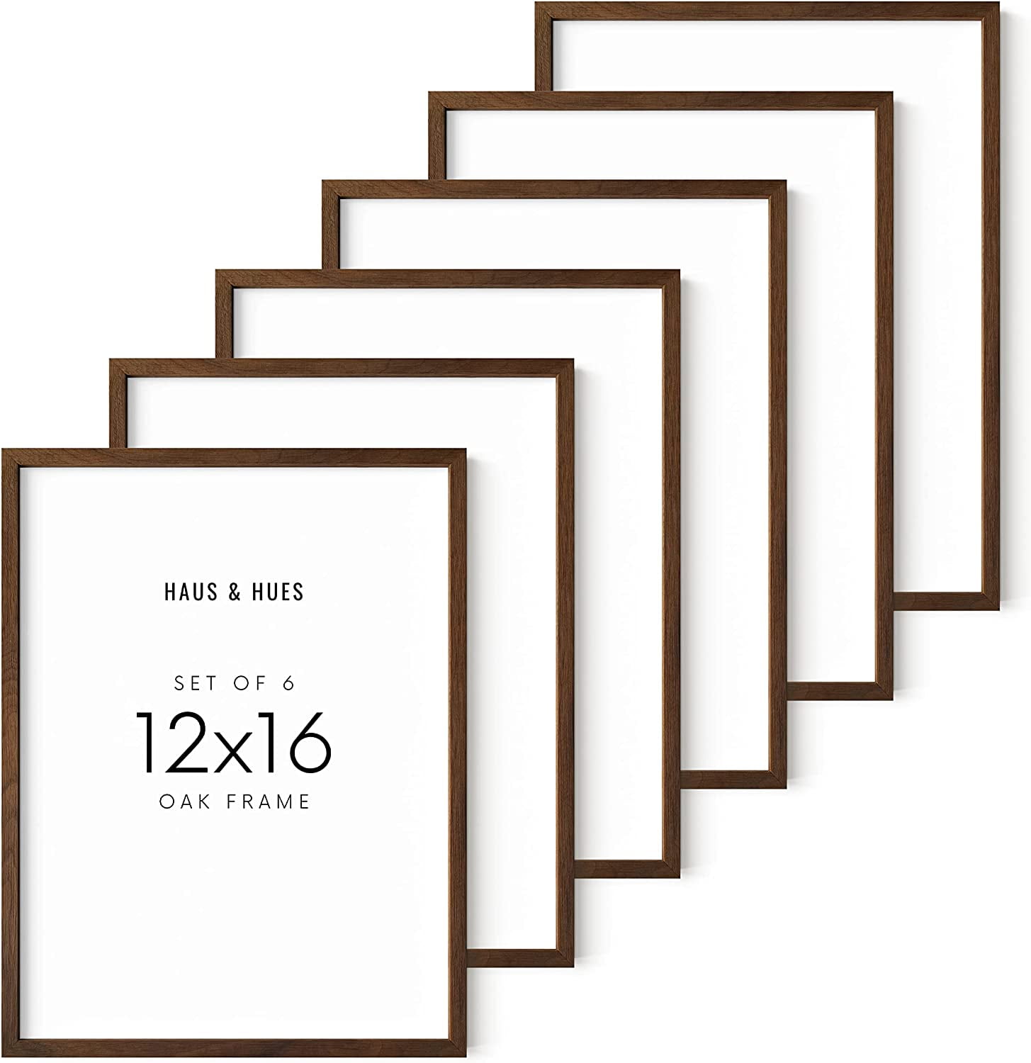 Giftgarden 4x6 Picture Frame Brown Set of 7 Rustic Walnut-Color Photo  Frames 4 by 6 for Tabletop or Wall