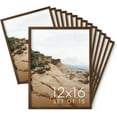 thumbnail image 1 of Haus and Hues 12x16 Walnut Oak Wood Picture Frames Set of 15 - Premium Bulk Picture Frames 12x16 Bundle - Elegant Gallery Wall Frame Set for Posters, Art Display - Ideal for Wall Decor in Home &, 1 of 5