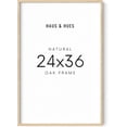 thumbnail image 1 of Haus and Hues 24"x36" Beige Oak Wood Frames Set of 1 - 24x36 Natural Wood Frames for Posters, 24x36 Frame Wood, 24x36 Poster Frames for Wall, 24x36 Frame Light Wood, Picture Frames (Beige Oak), 1 of 5
