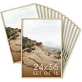 thumbnail image 1 of Haus and Hues 24x36 Natural Oak Wood Picture Frames Set of 15 - Premium Bulk Picture Frames 24x36 Bundle - Elegant Gallery Wall Frame Set for Posters, Art Display - Ideal for Wall Decor in Home &, 1 of 6
