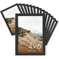 thumbnail image 1 of Haus and Hues 4x6 Black Oak Wood Photo Frame Set of 15 - Mini Picture Frames Bulk Gallery Set - Premium Bulk Picture Frames 4x6 for Stylish Photo Gallery Wall Frame Set - Ideal for Home & Office Decor, 1 of 6
