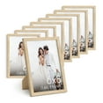 thumbnail image 1 of Haus and Hues 6x8 Natural Oak Wooden Picture Frame - Set of 9 6x8 Poster Frame - Premium Oak, Vertical Hang, Shatterproof Plexiglass - Ideal for Home, Room, Office (6x8-inch, Natural, Set of 9), 1 of 5