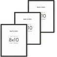 thumbnail image 1 of Haus and Hues 8x10 Black Oak Wood Frames Set of 3 - 3 8x10 Poster Frame For Three 8x10 Wooden Frame For Poster Frame Natural Wood Frame Thin Frames 8x10 Picture Frame Wood Oak Photo Frames 8x10 Frames, 1 of 5