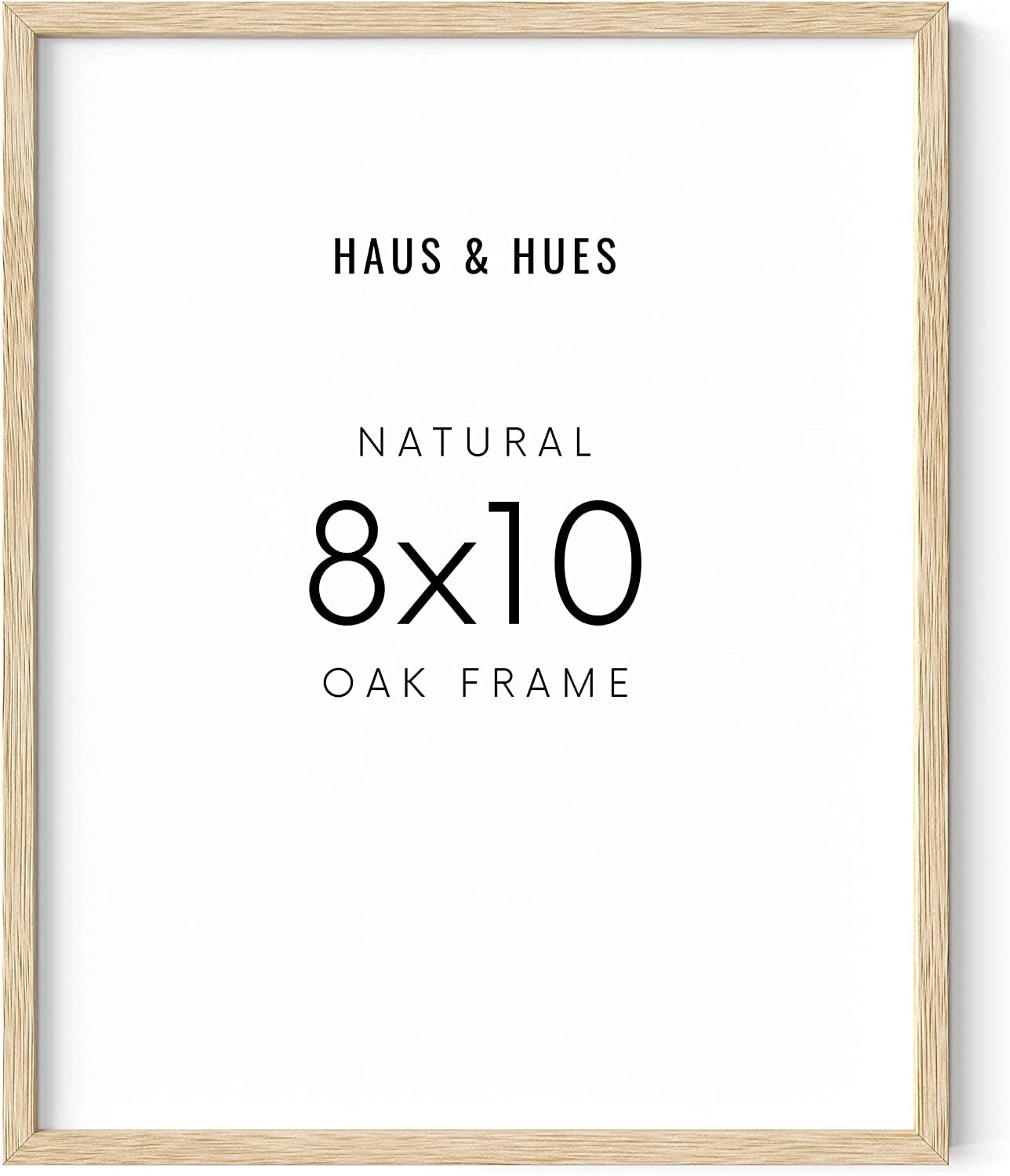 Haus and Hues 8x10 Natural Pennsylvania Oak Frame, Sustainable Light