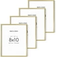 thumbnail image 1 of Haus and Hues 8x10 Gold Frames for Gallery Wall - Set of 4 8x10 Picture Frames for Wall, 8x10 Picture Frame Set of 4, Gold 8x10 Picture Frames, Bulk 8x10 Picture Frames (Gold Aluminum Frames), 1 of 6
