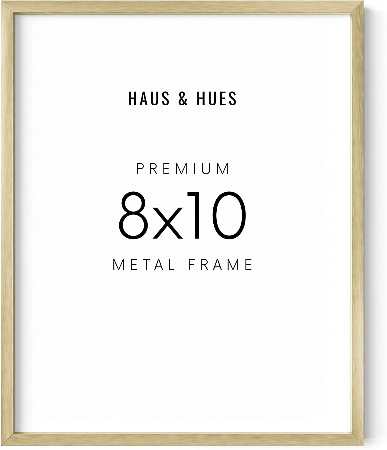 Classic 8x10 Gold Aluminum Tabletop and Wall Frame