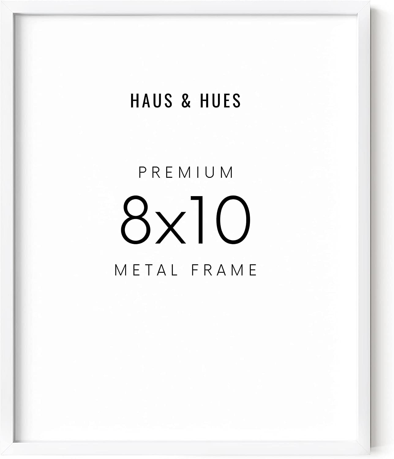 Classic White 8x10 Aluminum Tabletop and Wall Frame