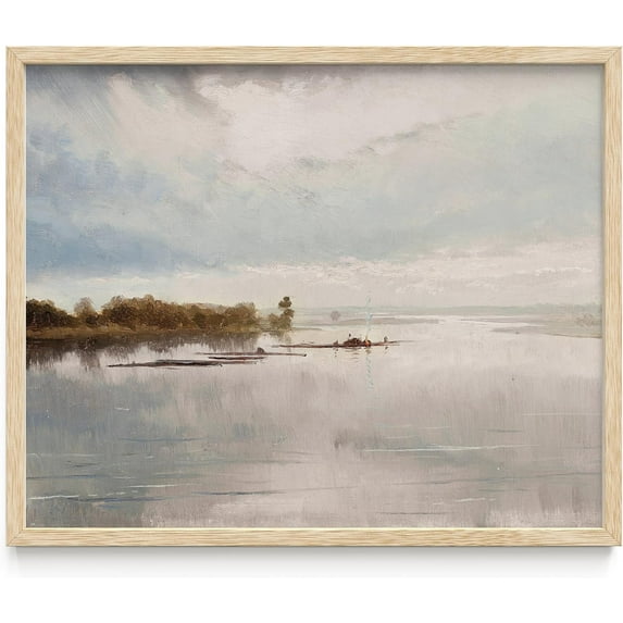 Haus and Hues Antique Painting Wall Art Prints - French Art Wall Paintings, Vintage House Decor, Landscape Poster Ideal for Farmhouse Wall Decor Living Room and Wall Art Bathroom (8x10 Unframed)