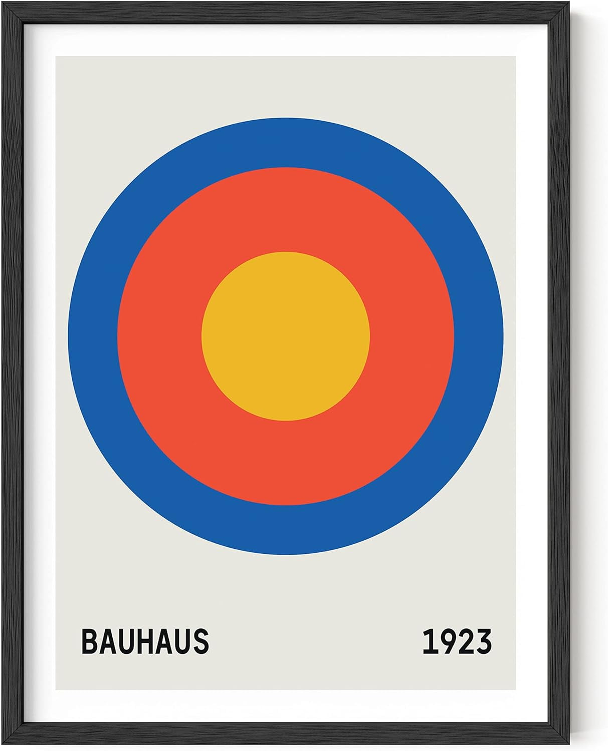 Bauhaus 1923 Vintage Geometric Circle Art Print