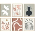 thumbnail image 1 of Haus And Hues Boho Pictures Wall Decor - Mid Century Modern Wall Art, Neutral Wall Decor, Botanical Wall Art Framed, Coral Artwork Wall Decor, Gallery Wall Frame Set, Wall Art Boho (Framed Beige 8x10), 1 of 6